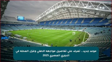 موعد جديد.. تعرف على تفاصيل مواجهة الأهلي وغزل المحلة في الدوري المصري 2025